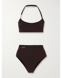 Lido - Sessantacinque Chain-Embellished Halterneck Bikini - Lyst