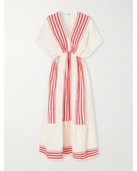 lemlem - Leila Cotton-Gauze Midi Dress - Lyst