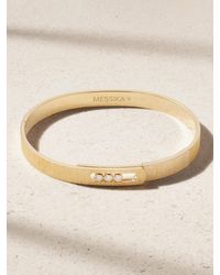 Messika - Move Noa Ciselé 14-Karat Diamond Bangle - Lyst