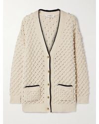 FRAME - The Bauble Textured-Knit Cotton Cardigan - Lyst