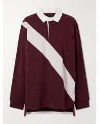 Wales Bonner - Prism Cotton-Jersey Polo Shirt - Lyst