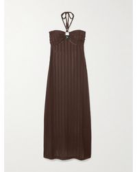 Melissa Odabash - Harriet Embellished Crocheted Halterneck Maxi Dress - Lyst