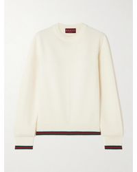 Gucci - Striped Wool And Cashmere-Blend Sweater - Lyst