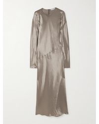 Max Mara - Elogio Midikleid Aus Glänzendem Jersey - Lyst