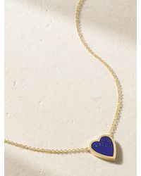 Jennifer Meyer - Mini Heart 18-Karat Lapis Lazuli Necklace - Lyst