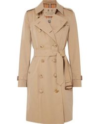 Burberry The Chelsea Trenchcoat Aus Baumwoll-gabardine - Natur
