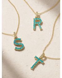 Jennifer Meyer - Initial 18-Karat Diamond Necklace - Lyst