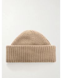 Yves Salomon - Ribbed Wool And Cashmere-Blend Beanie - Lyst