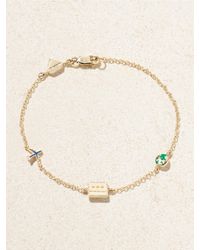 Alison Lou - Travel By The Yard Armband Aus 14 Karat Mit Emaille - Lyst