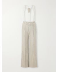 Yves Salomon - Pleated Flared Shell Ski Pants - Lyst