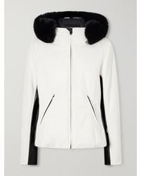Goldbergh - Kibõ Hooded Paneled Plush-Trimmed Stretch-Jersey Ski Jacket - Lyst