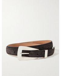 KHAITE - Lucca Suede Belt - Lyst