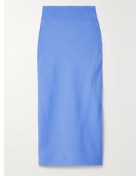 Another Tomorrow - Net Sustain Crepe Midi Skirt - Lyst