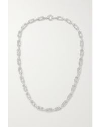 David Yurman 18-karat White Gold Diamond Necklace - Multicolour