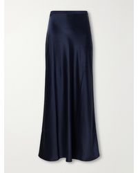Anine Bing - Bar Satin Maxi Skirt - Lyst