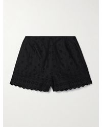 Doen - Arbre Broderie Anglaise Cotton Shorts - Lyst