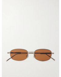 Brunello Cucinelli - Square-Frame-Tone And Acetate Sunglasses - Lyst
