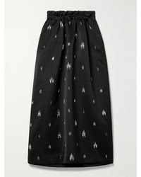 A.L.C. - Alexia Crystal-embellished Duchesse-satin Midi Skirt - Lyst