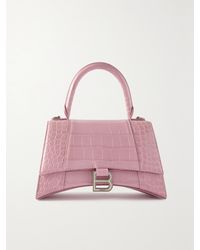 Balenciaga - Hourglass Small Croc-Effect Leather Tote - Lyst