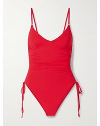 Melissa Odabash - Havana Embellished Ruched Swimsuit - Lyst