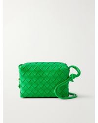 Bottega Veneta - Loop Mini Intrecciato Leather Shoulder Bag - Lyst