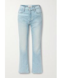 Mother The Tripper High-rise Straight-leg Jeans - Blue