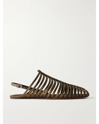 Dries Van Noten - Braided Satin Ballet Flats - Lyst