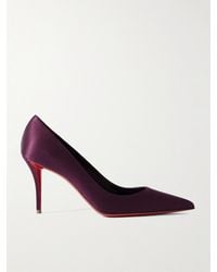 Christian Louboutin - Apostropha 80 Satin Pumps - Lyst