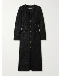 Alessandra Rich - Sequined Tweed Midi Dress - Lyst