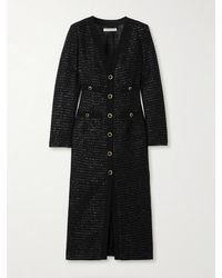 Alessandra Rich - Robe Midi En Tweed À Sequins - Lyst
