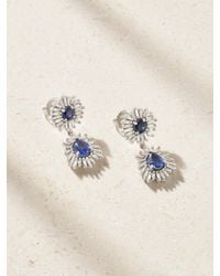 Suzanne Kalan - 18-Karat, Sapphire And Diamond Earrings - Lyst