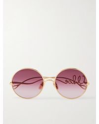 Chloé - Iconic Round-Frame-Tone Sunglasses - Lyst