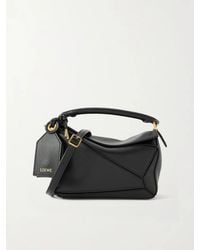 Loewe - Featherlight Puzzle Mini Textured-Leather Top-Handle Bag - Lyst