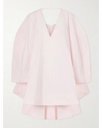 Jacquemus - Paysan Oversized Cotton-Blend Mini Dress - Lyst