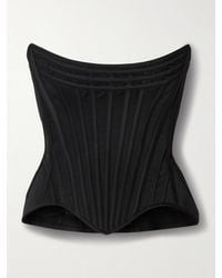 Wiederhoeft - Wasp Strapless Recycled-Satin Bustier Top - Lyst