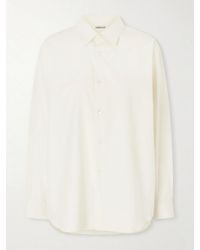 AURALEE - Finx Cotton-Twill Shirt - Lyst