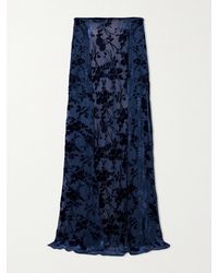 Rodarte - Cape-Effect Devoré-Velvet Gown - Lyst