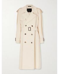 Wardrobe NYC - Double-Breasted Belted Technical Shell Trench Coat - Lyst