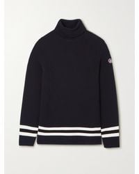Fusalp - Judith Striped Knitted Turtleneck Sweater - Lyst