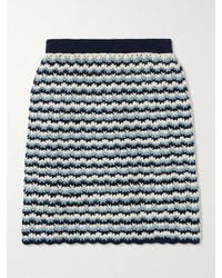 Escvdo - Mini-Jupe En Coton Crocheté Naplo - Lyst
