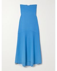 A.L.C. - Robe Midi Bustier En Mailles Point De Rome Stretch Dean - Lyst