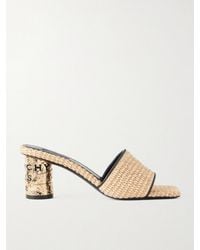 Givenchy - Tape Raffia Mules - Lyst
