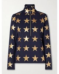 Goldbergh - Lunaria Metallic Printed Stretch Recycled-Jersey Base Layer - Lyst
