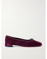 Christian Louboutin - Sweetie Jane Flache Schuhe Aus Veloursleder - Lyst