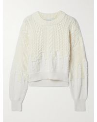 La Ligne - Pull En Laine Mélangée À Mailles Torsadées Allan - Lyst