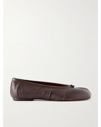 Maison Margiela - Tabi Ballerinas Mit Geteilter Kappe Aus Leder - Lyst