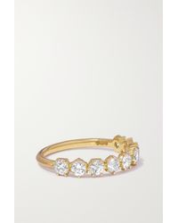 Damen Schmuck Ringe Jade Trau Ring Penelope aus 18kt Gold und Platin mit Diamanten in Mettallic 
