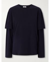Agolde - Lois Layered Organic Cotton-Jersey T-Shirt - Lyst