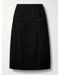 Isabel Marant - Devy Suede Midi Skirt - Lyst