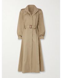 Chloé - Belted Cotton-Gabardine Trench Coat - Lyst